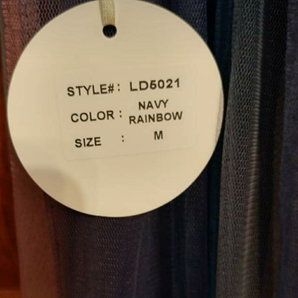 Perfect for Prom~look~Navy/Purple Tulle Dress - Picture 5 of 5